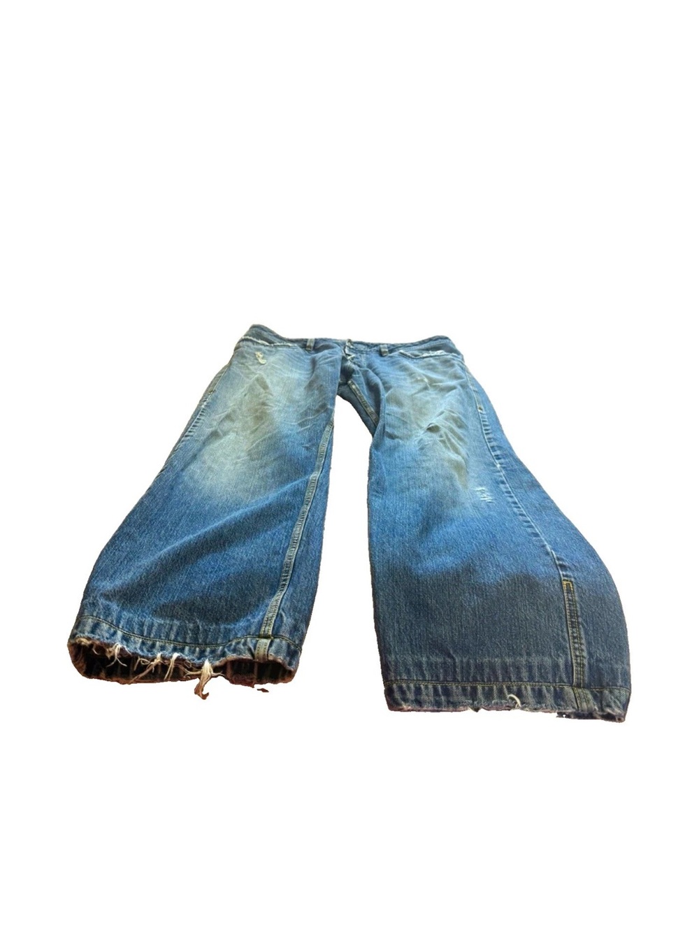 Vintage Diesel Mens Light Wash Distressed Busky Bootcut Jeans! 40x34